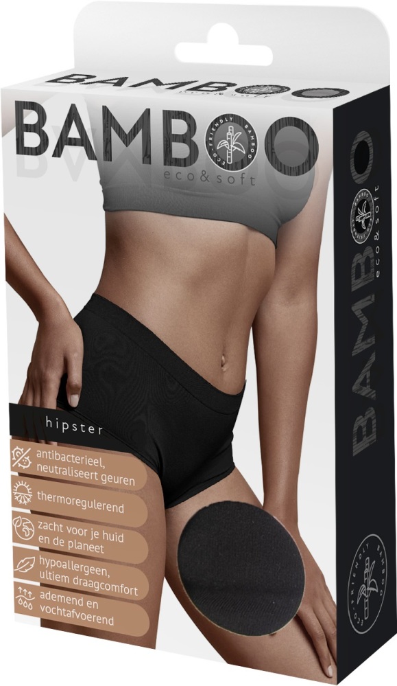 Naproz Bamboo Hipster Zwart S afbeelding