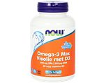 NOW Omega-3 Max Visolie met D3 Softgels 90SG
