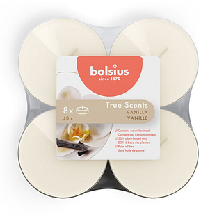Bolsius True Scents Vanilla Maxi Waxine 8ST