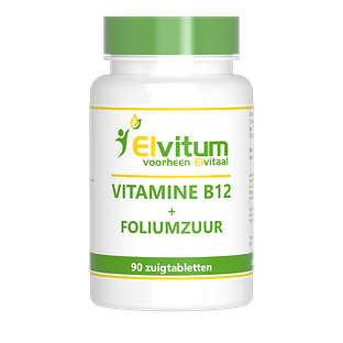 Elvitum Vitamine B12 + Foliumzuur Zuigtabletten 90TB