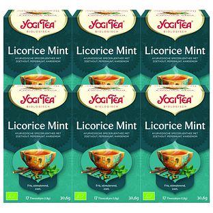 Yogi Tea Licorice Mint Voordeelverpakking 6x17ST Yogi Tea Licorice Mint Voordeelverpakking 6x17ST