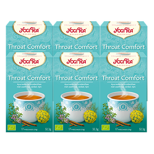 Yogi Tea Throat Comfort Voordeelverpakking 6x17ST