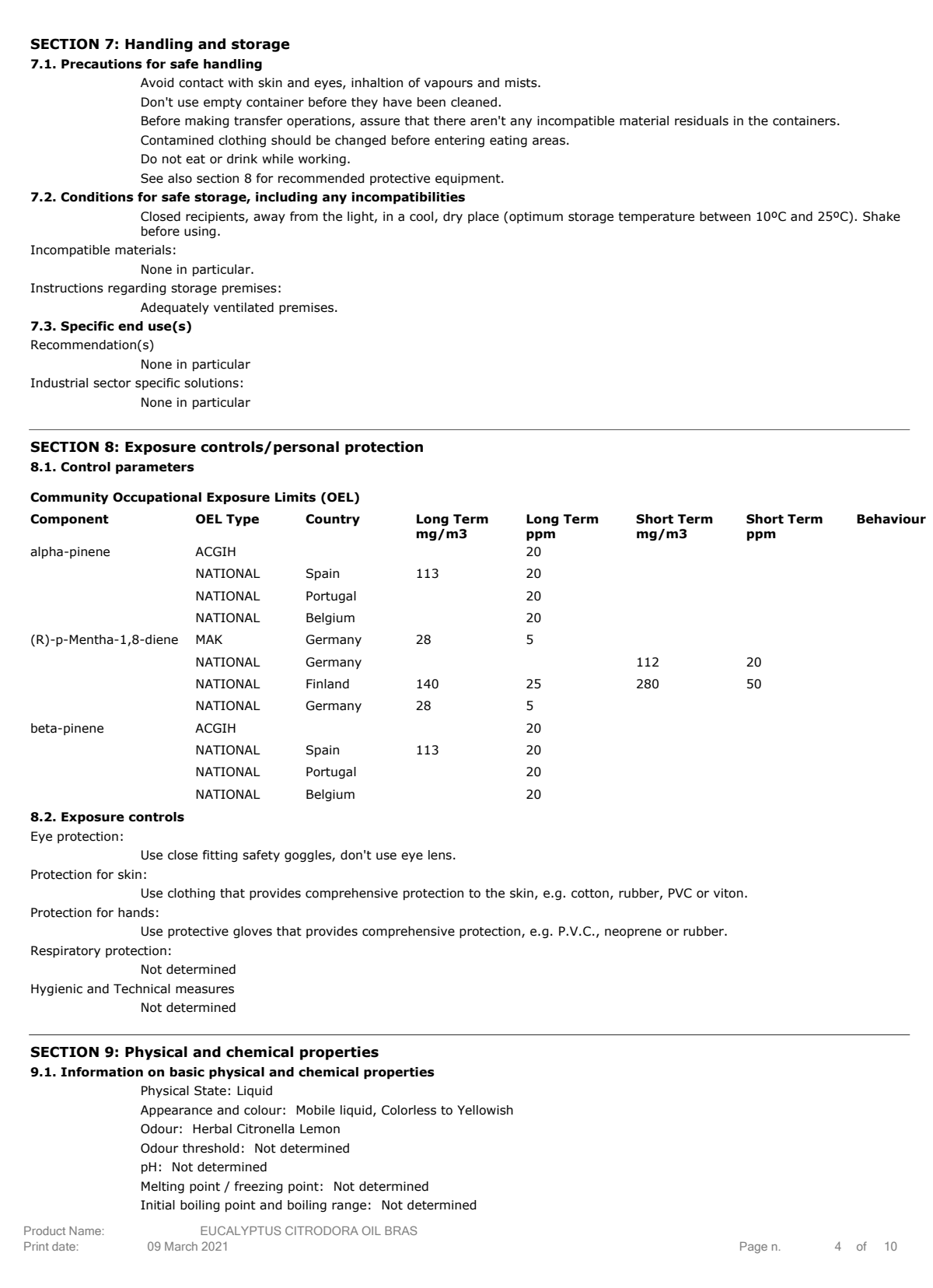 Essentiële Olie Citroen Eucalyptus afbeelding van document #4, label