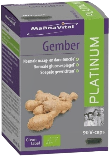 Mannavital Gember Platinum Capsules afbeelding