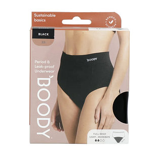Boody Menstruatieondergoed Tailleslip Zwart Licht Maat XS 1ST