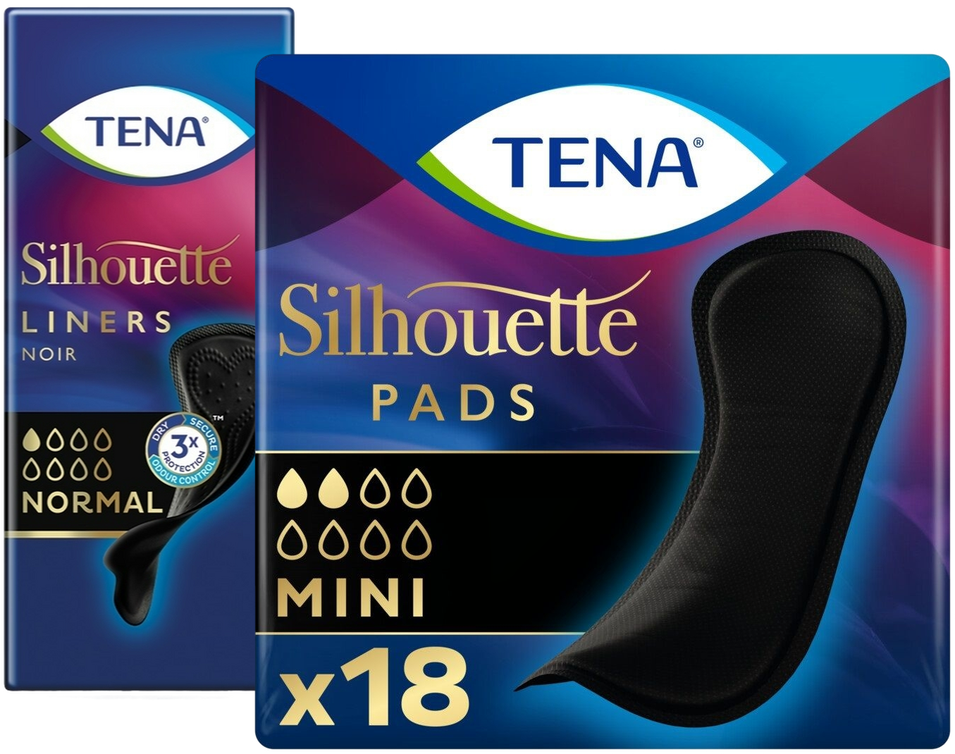 TENA Silhouette Noir Normaal en Mini Combi