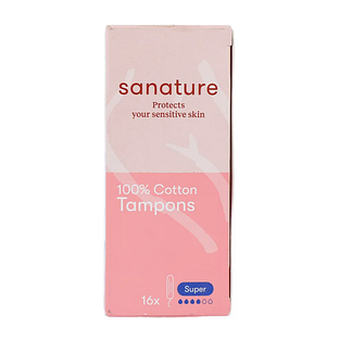 Sanature 100% Katoen Tampons Super 16ST