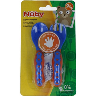 Nuby Lepel En Vork Eerste Bestekje 1ST Nuby Lepel En Vork Eerste Bestekje 1ST