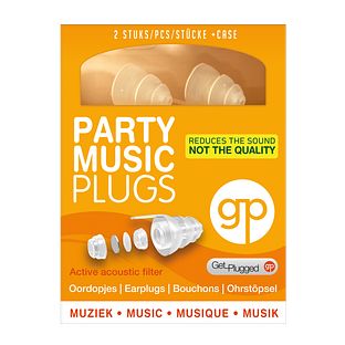 Get Plugged Party Music Plugs Oordopjes 1PR Get Plugged Party Music Plugs Oordopjes 1PR
