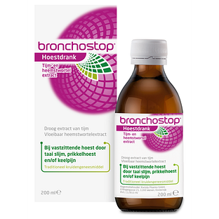Bronchostop Tijm- en Heemstwortelextract Hoestdrank 200ML