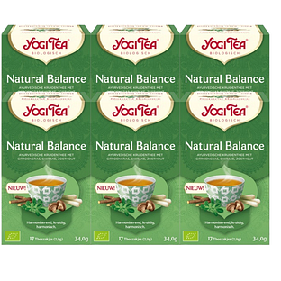 Yogi Tea Natural Balance Voordeelverpakking 6x17ST Yogi Tea Natural Balance Voordeelverpakking 6x17ST