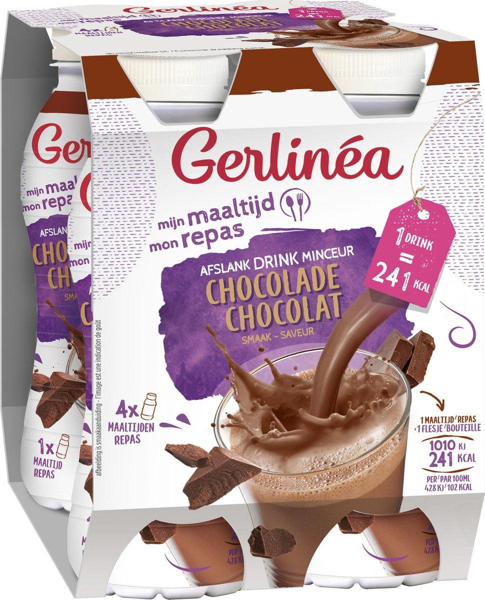 Gerlinéa Drinkmaaltijd Chocolade 4 pack kopen