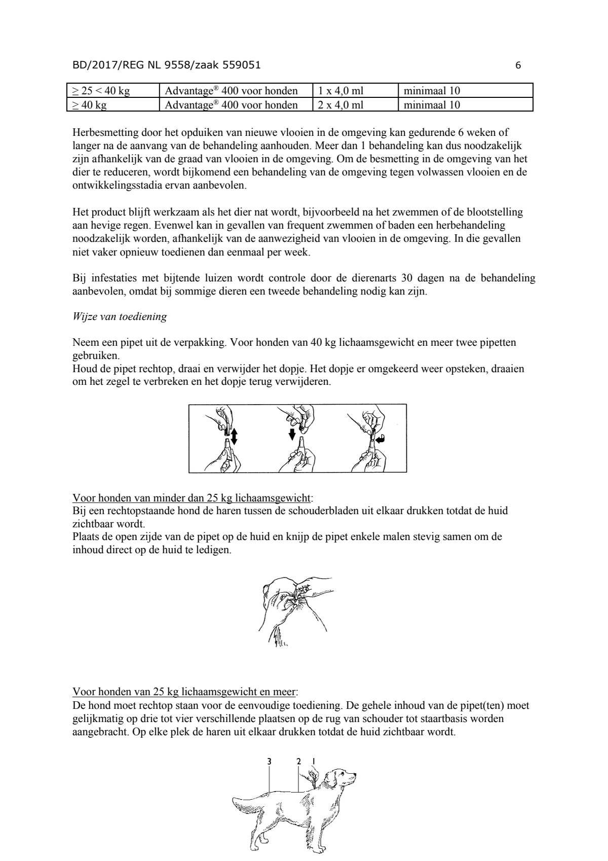 Hond afbeelding van document #6, instructions
