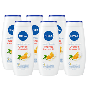 Nivea Orange & Avocado Oil Care Shower Multiverpakkingen 6x250ML