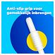 Tampax Regular Tampons Met Kartonnen Inbrenghuls 20ST Blauwe achtergrond met voorkant tampon, voor betere grip