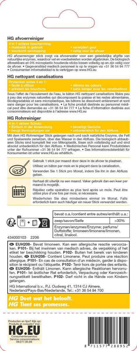 Afvoerreiniger Sticks afbeelding van document #2, label
