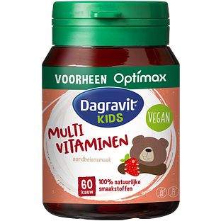 Dagravit Kids Multivitaminen Kauwtabletten Aardbeien 60KTB Dagravit Kids Multivitaminen Kauwtabletten Aardbeien 60KTB