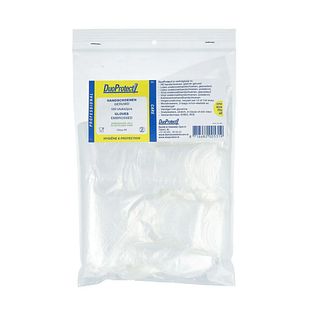 DuoProtect Wegwerphandschoenen Transparant Geruwd 100ST DuoProtect Wegwerphandschoenen Transparant Geruwd 100ST