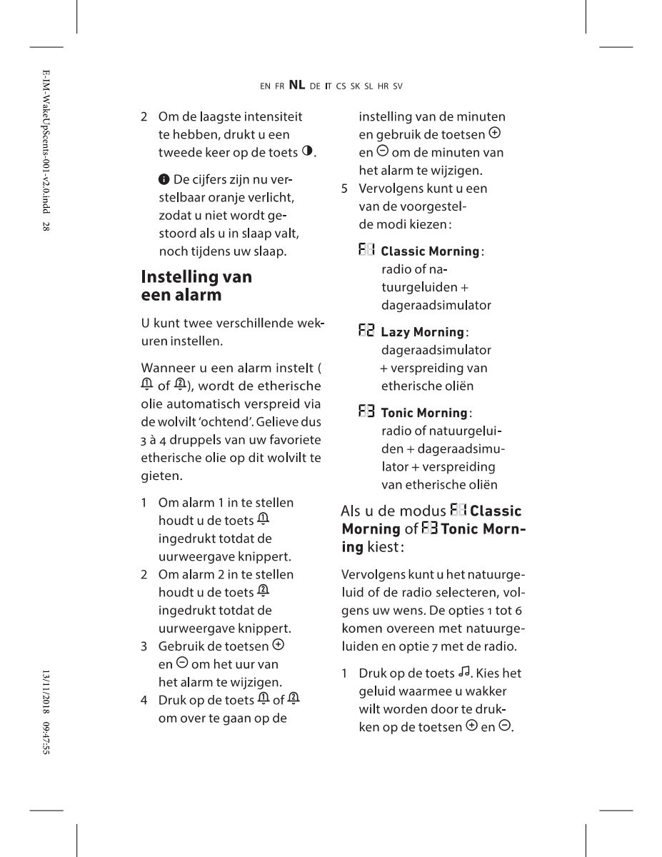 Wake-Up Light Scents afbeelding van document #9, instructions