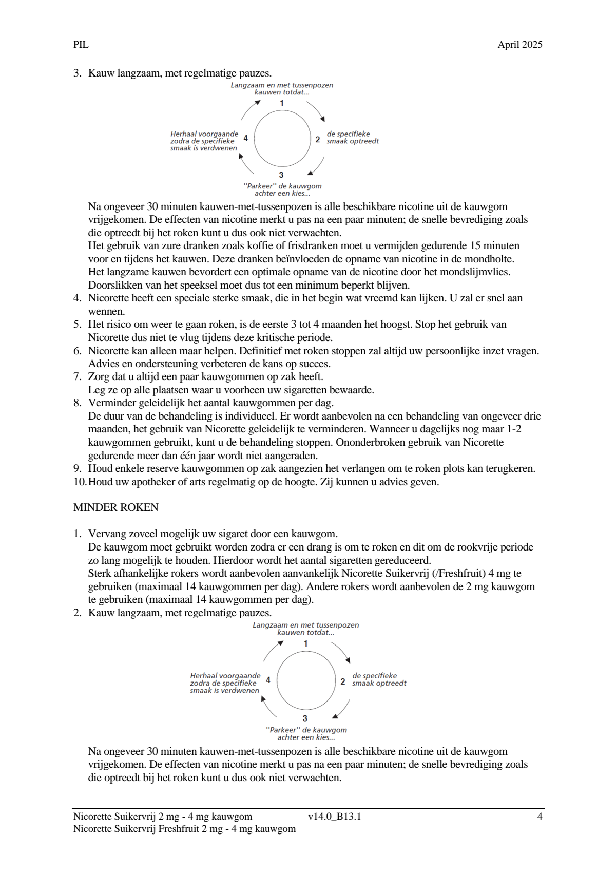 Suikervrij Freshfruit 2mg Kauwgom afbeelding van document #4, leaflet