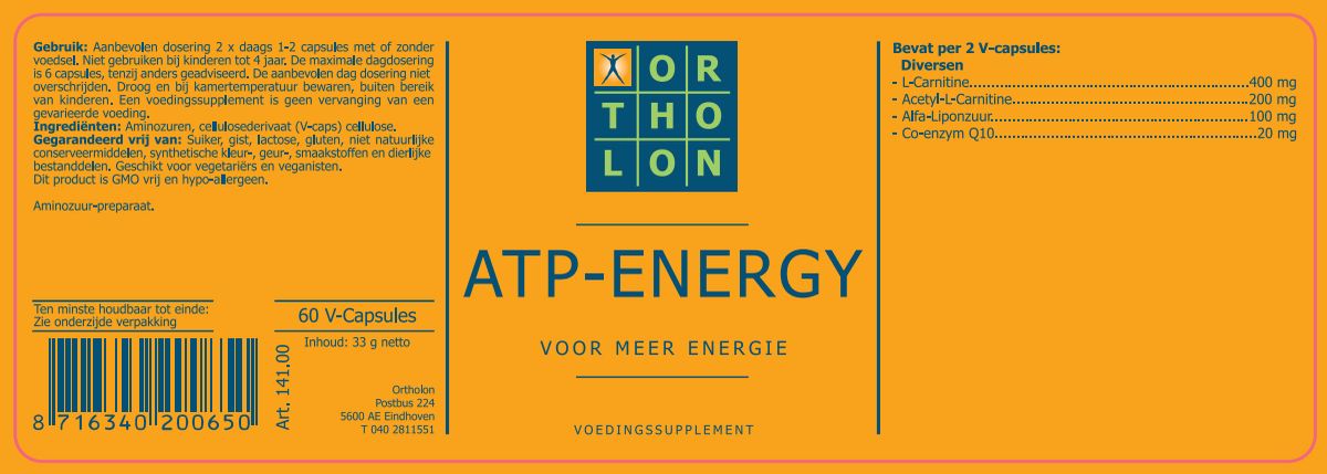 Cell Energy Capsules afbeelding van document #1, label