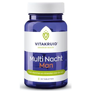 Vitakruid Multi Nacht Man 100% Vegan Tabletten 30TB