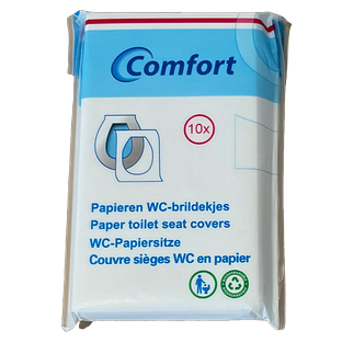 Comfort Papieren WC-brildoekjes 10ST