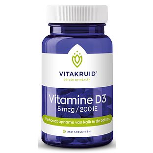 Vitakruid Vitamine D3 5 mcg / 200 IE Tabletten 240TB Vitakruid Vitamine D3 5 mcg / 200 IE Tabletten 240TB