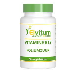 Elvitum Vitamine B12 + Foliumzuur Zuigtabletten 90TB