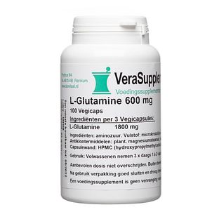 VeraSupplements L Glutamine 600 mg 100CP VeraSupplements L Glutamine 600 mg 100CP
