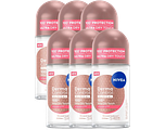 Nivea Derma Control Clinical 100H Ultra Dry Touch Anti-transpirant Roller Multiverpakking 6x50ML