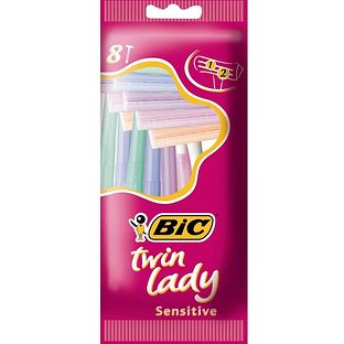 Bic Twin Lady Wegwerpscheermesjes 8ST Bic Twin Lady Wegwerpscheermesjes 8ST