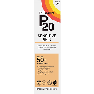 Riemann P20 Zonnebrand Sensitive Skin SPF50+ 100ML Riemann P20 Zonnebrand Sensitive Skin SPF50+ 100ML