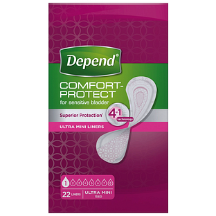 Depend Inlegkruisjes Ultra Mini 22ST Depend Inlegkruisjes Ultra Mini 22ST