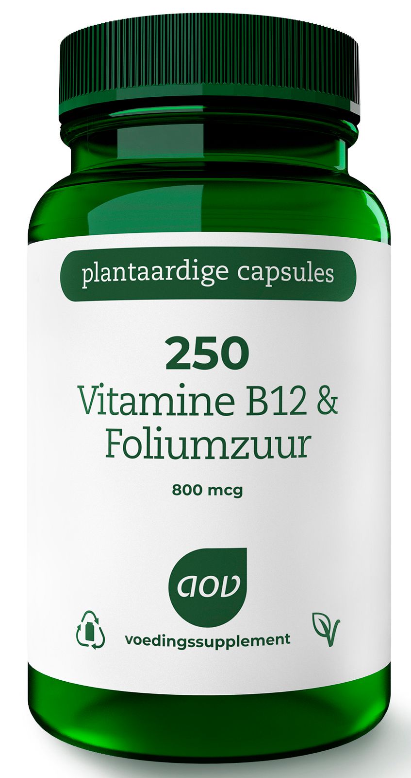 AOV 250 Vitamine B12 & Foliumzuur Vegacaps 60VCP