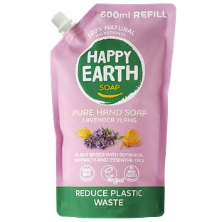 Happy Earth Pure Hand Soap Refill Lavender Ylang 600ML Happy Earth Pure Hand Soap Refill Lavender Ylang 600ML