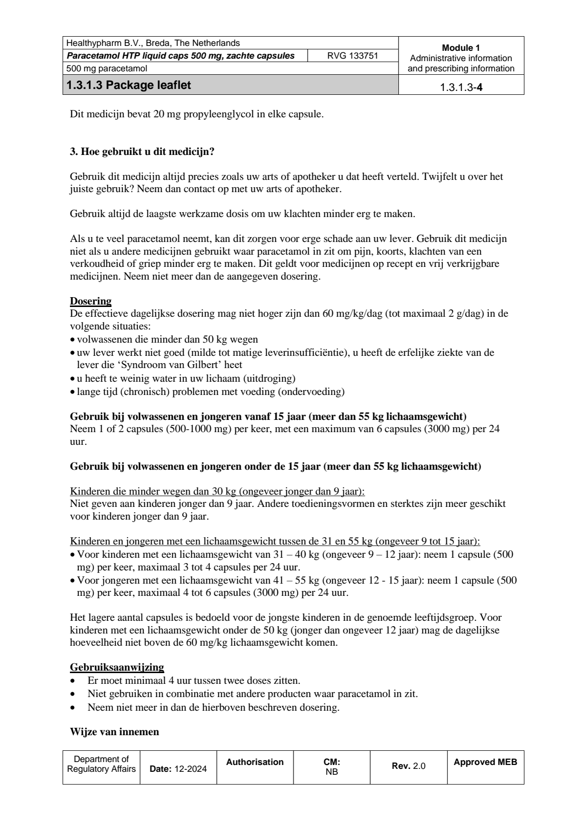 Paracetamol 500mg Liquid Capsules afbeelding van document #4, leaflet