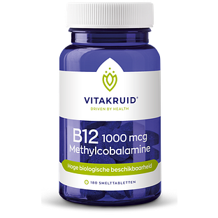 Vitakruid B12 1000 mcg Actief Methylcobalamine Vitamine 180TB