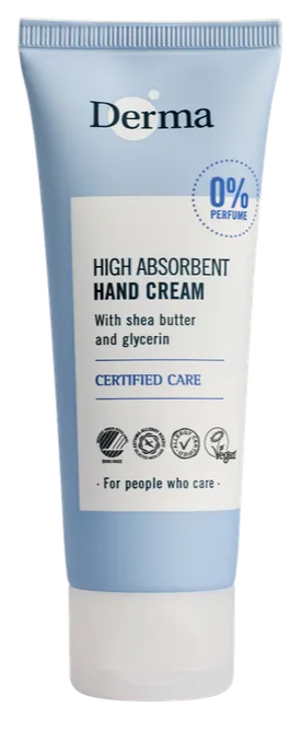 Derma High Absorbent Hand Cream Parfumvrij afbeelding