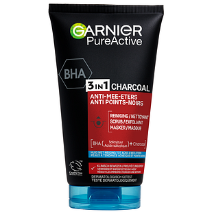 Garnier SkinActive Charcoal 3in1 Facewash 150ML
