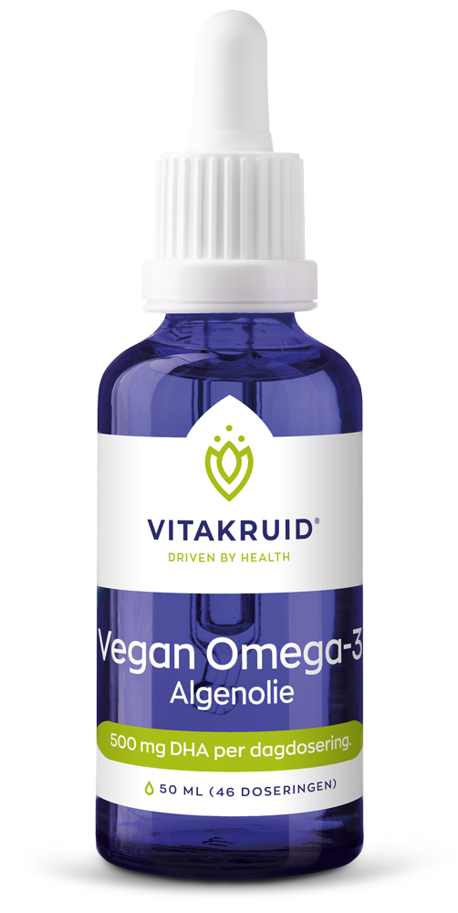 Vitakruid Vegan Omega 3 Algenolie 1250 Tryglyceriden 500 DHA