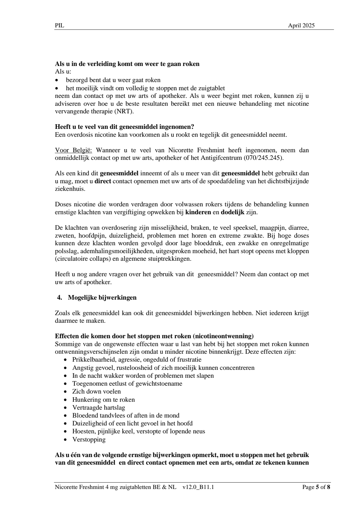 Freshmint Zuigtabletten 4mg afbeelding van document #5, leaflet