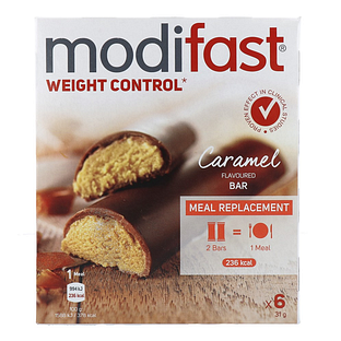 Modifast Weight Control Reep Caramel 6ST