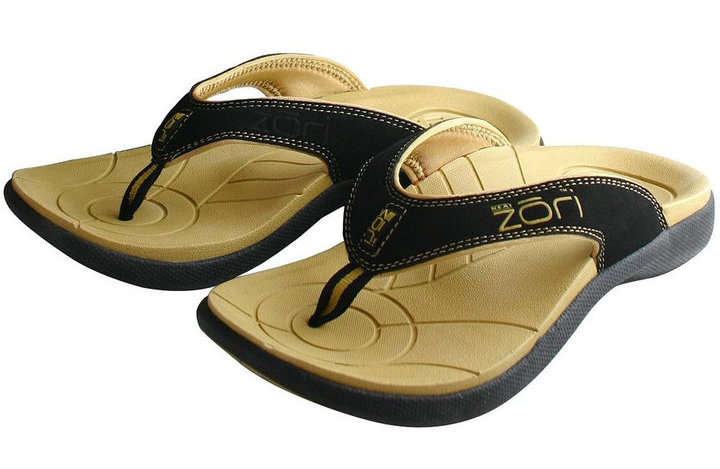 Zori Teenslippers Beige/Zwart Maat-12 afbeelding