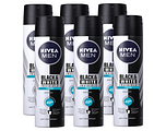 Nivea Men Black & White Invisible Fresh Deodorant Spray Voordeelverpakking 6x150ML