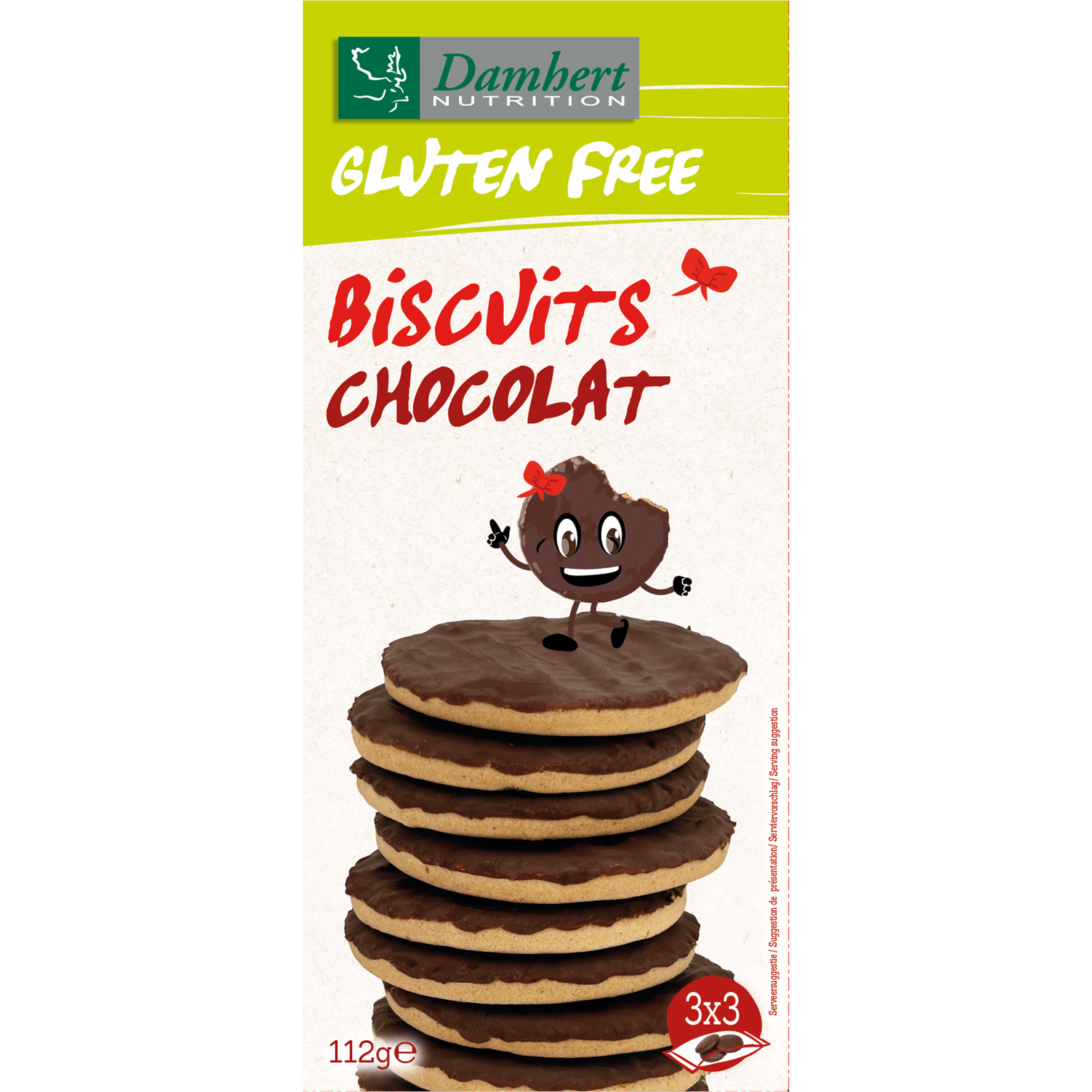 Damhert Gluten Free Biscuits Chocolat afbeelding