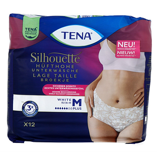 TENA Silhouette Underwear Low Waist White M Plus 12ST