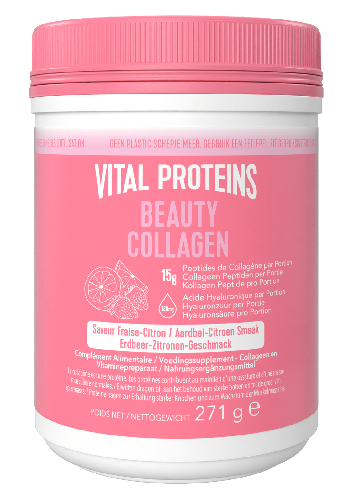 Vital Proteins Beauty Collageen - Aardbei Citroen 271GR