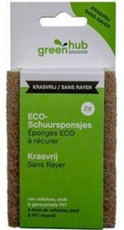 GreenHub ECO Schuursponsjes Krasvrij afbeelding