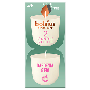 Bolsius Gardenia & Fig Candle Refills 2ST
